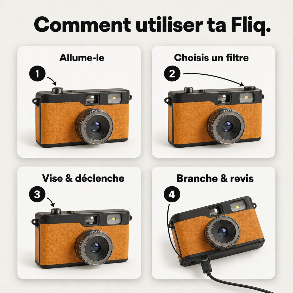 Appareil photo numérique Fliq Vintage