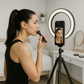 Fliq Magnetic Selfie Monitor – Deluxe Bundle with Ring Light & Remote
