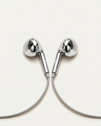 Fliq - Chrome Wired Earbuds Pro