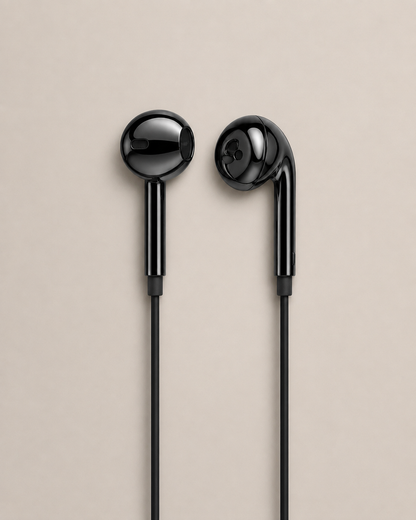 Fliq - Chrome Wired Earbuds