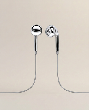 Fliq - Chrome Wired Earbuds