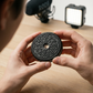 Fliq Cookie vintage lens side view showing fixed aperture optical design