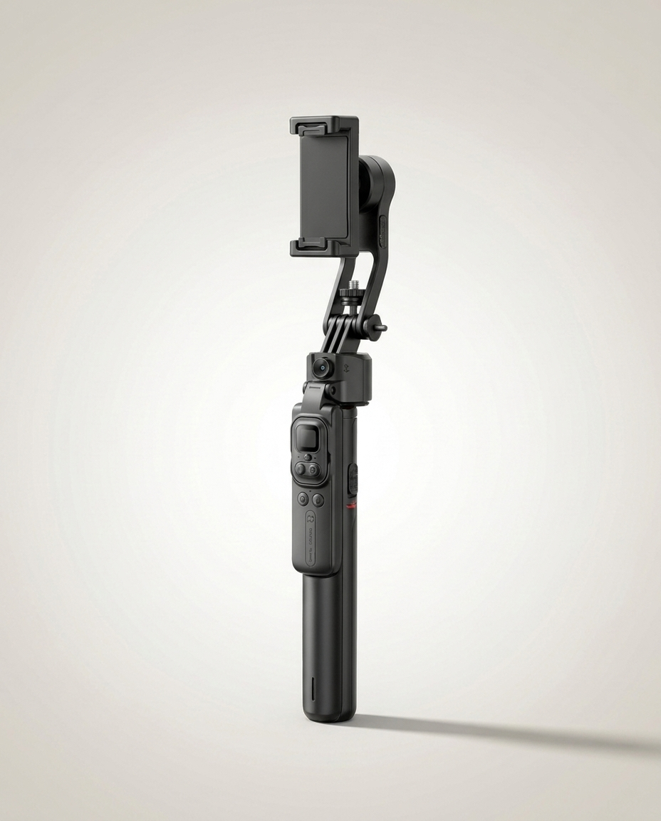 Fliq Face Tracking Tripod phone mounted face tracking in use