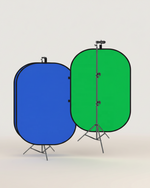 Fliq Portable Green Screen fully open pop-up position front view