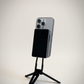 Fliq Dual-Mount Mini Tripod lifestyle filming setup on desk