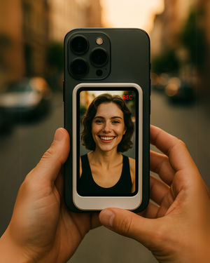 Fliq Magnetic Selfie Monitor – Creator Kit with Ring light & Remote