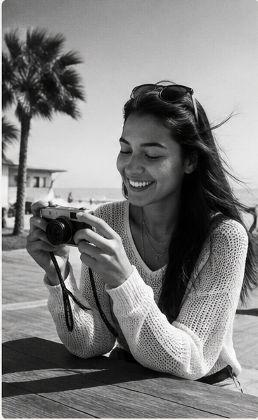 Black & White filter preview