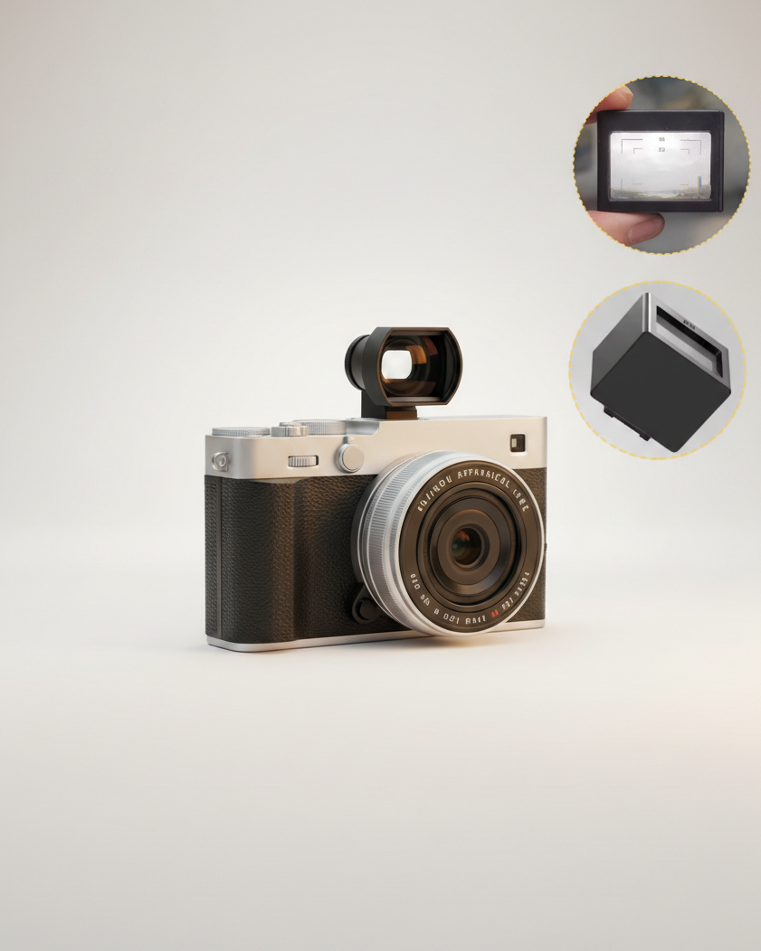 Fliq Optical Viewfinder side profile compact lightweight design