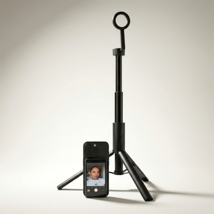 Fliq selfie monitor and MagSafe tripod bundle for solo creator filming with rear camera